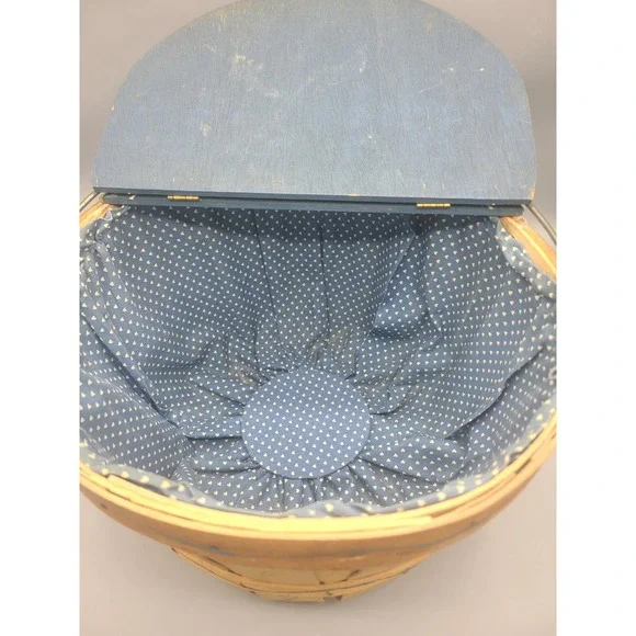 Vintage Hand-painted‎ Goose Basket 80s Country Revival - Picture 3 of 6